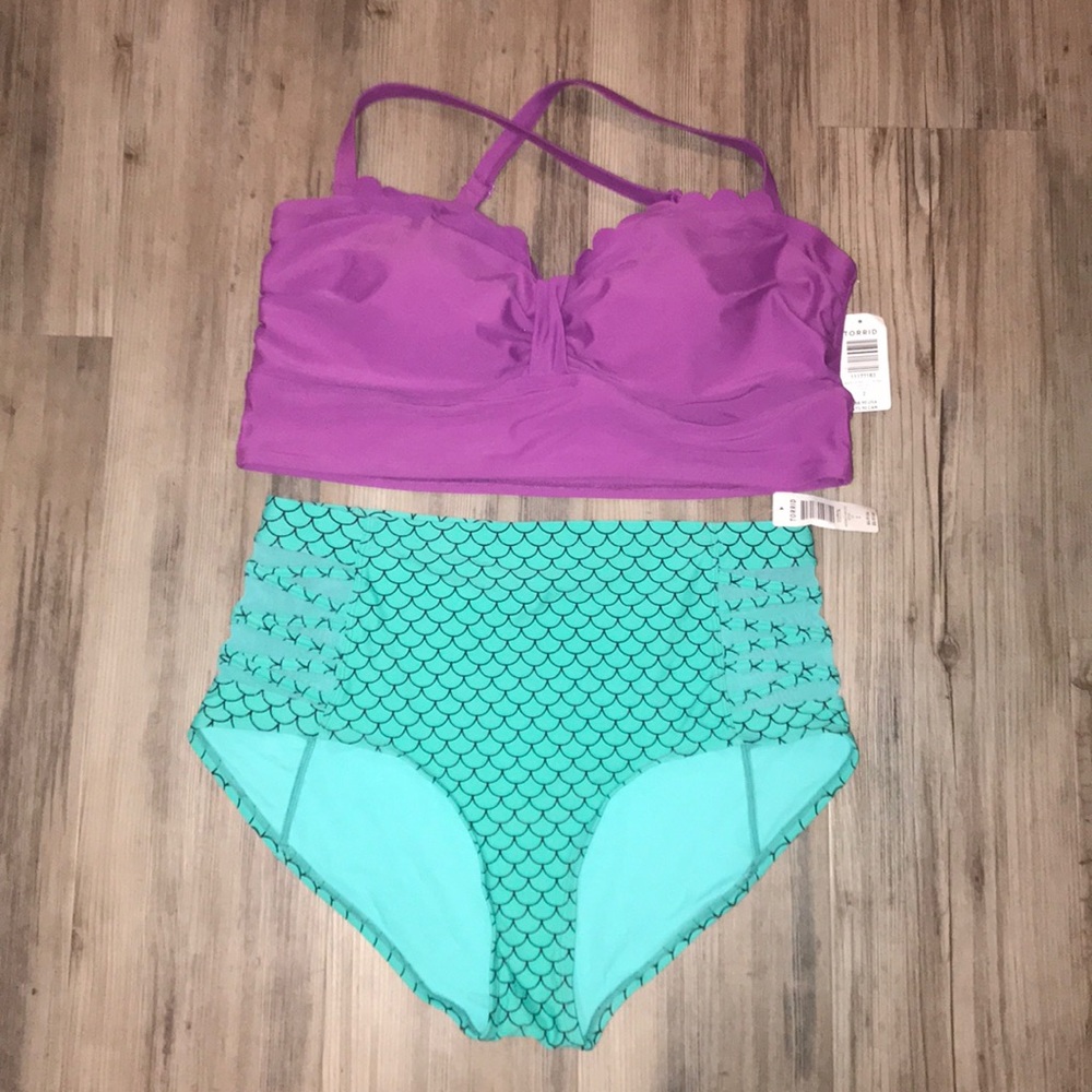 NWT Torrid Mermaid Swim Suit